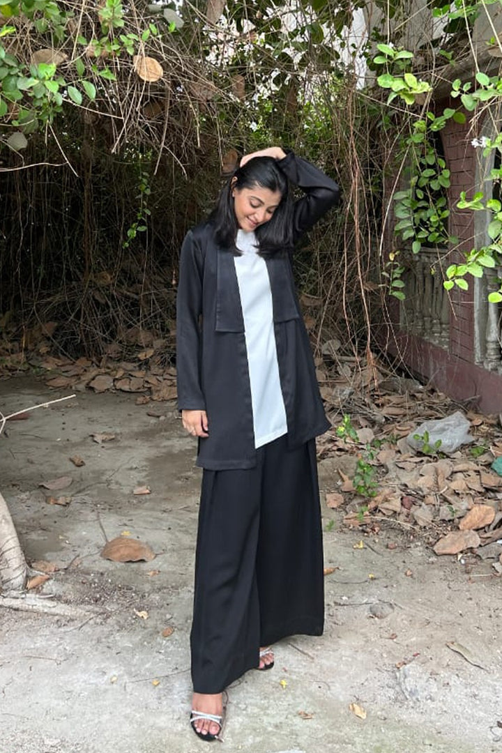Casual black & white co-ord set