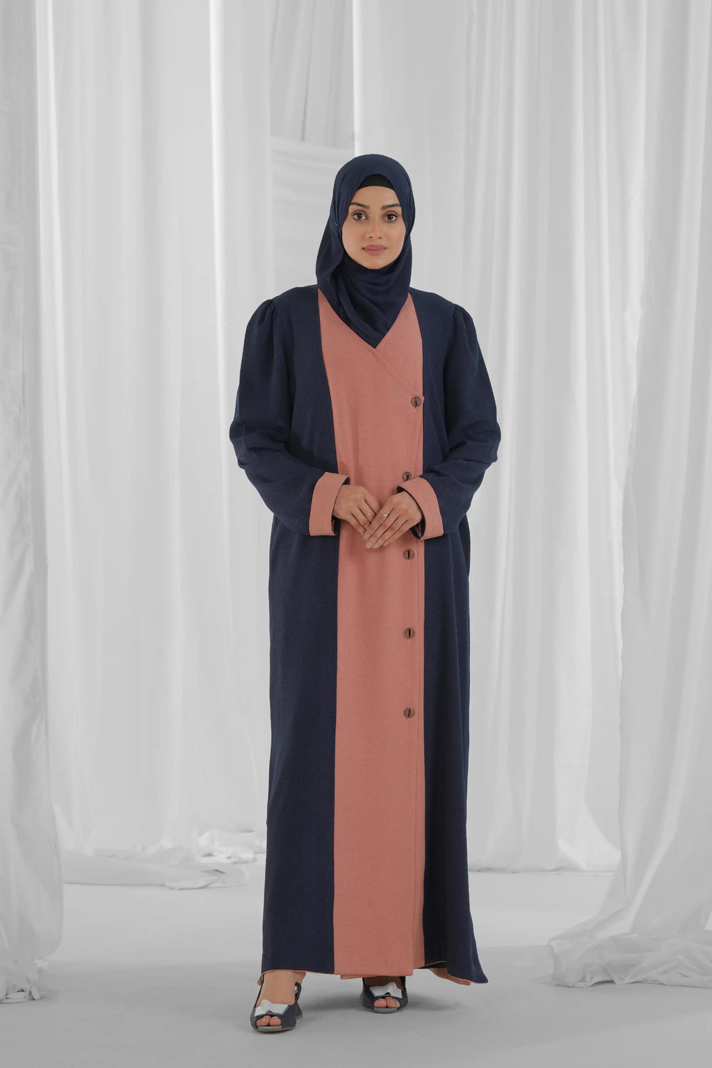 creamy-peach-and-navy-blue-dual tone