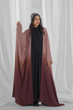 Umber & Camel Shrug Style Abaya
