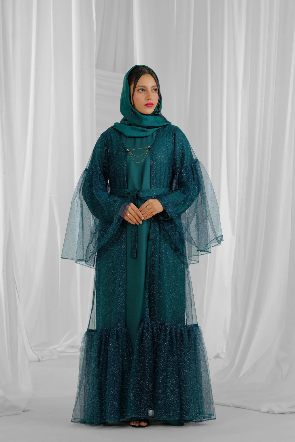 bottle-green-frill-jacket-1