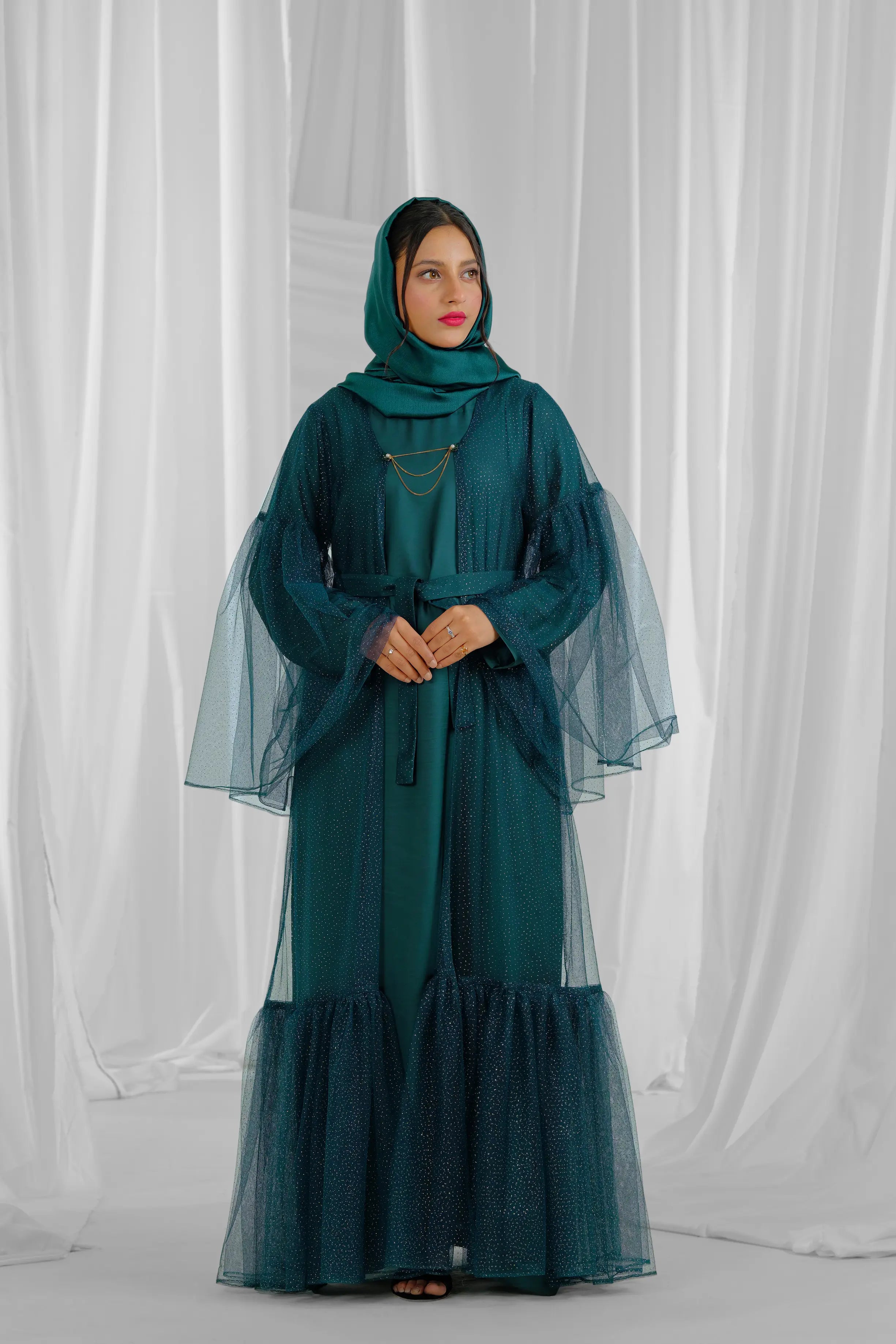 bottle-green-frill-jacket-1