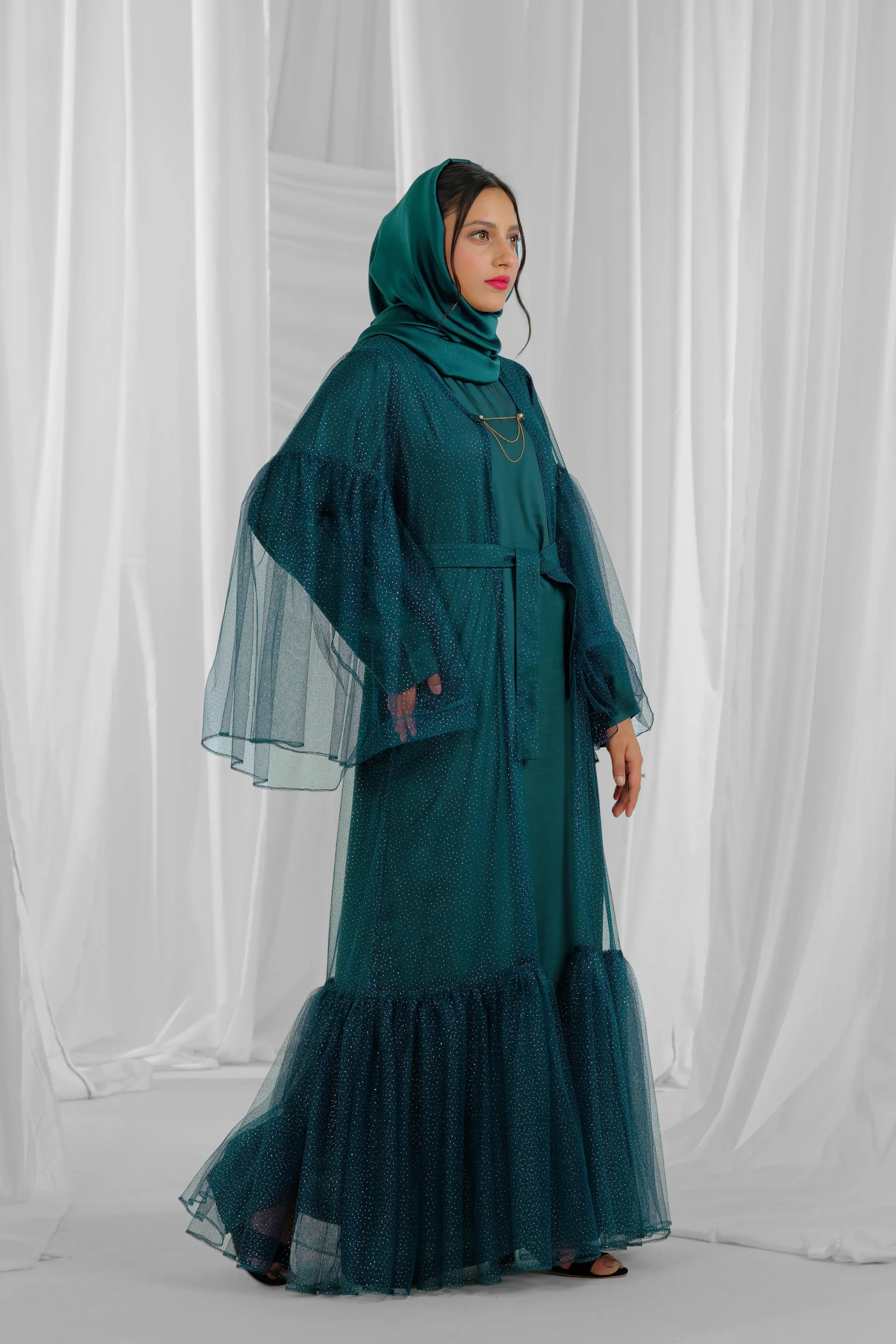 bottle-green-frill-jacket-3
