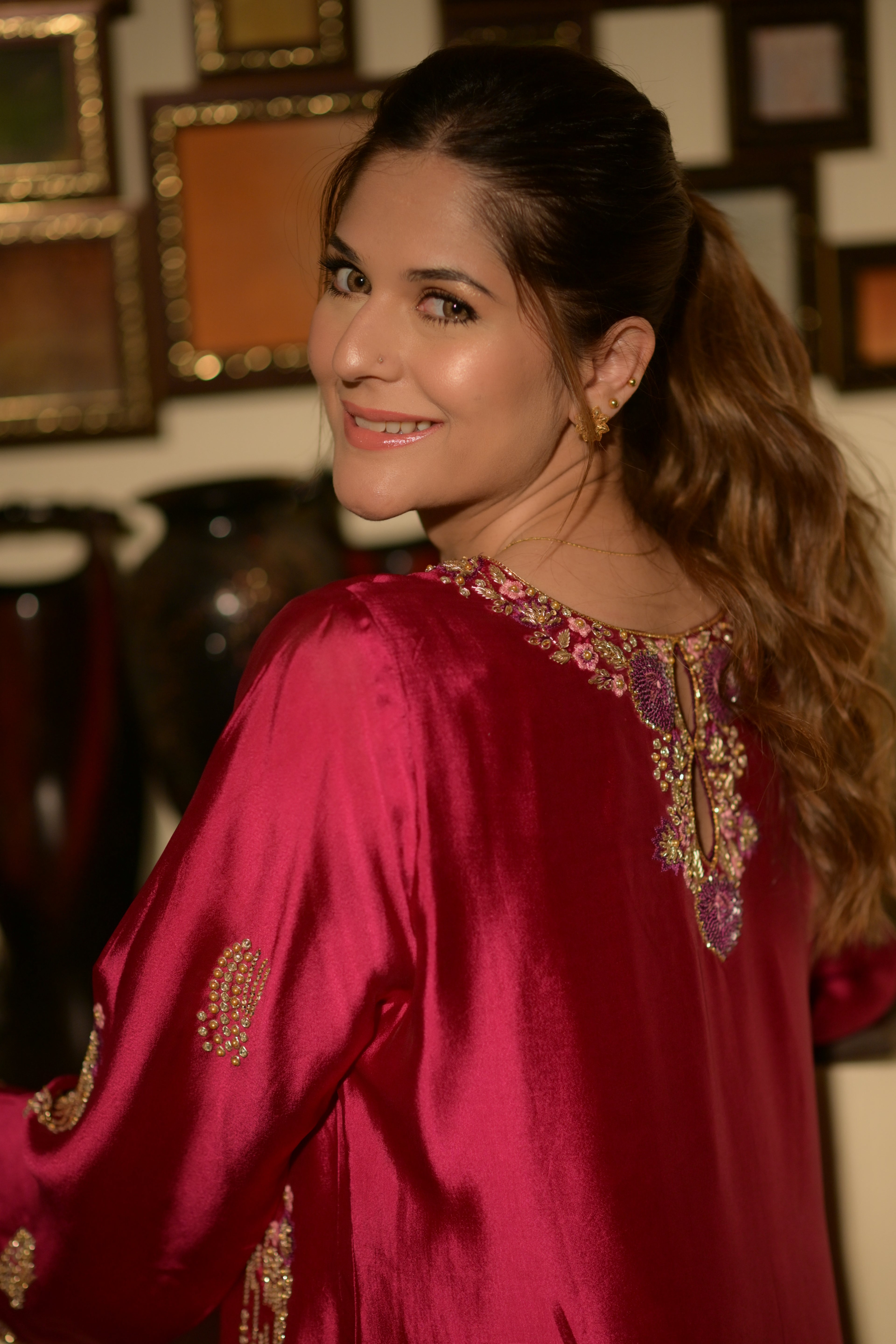 Ruby Radiance Silk Ensembl