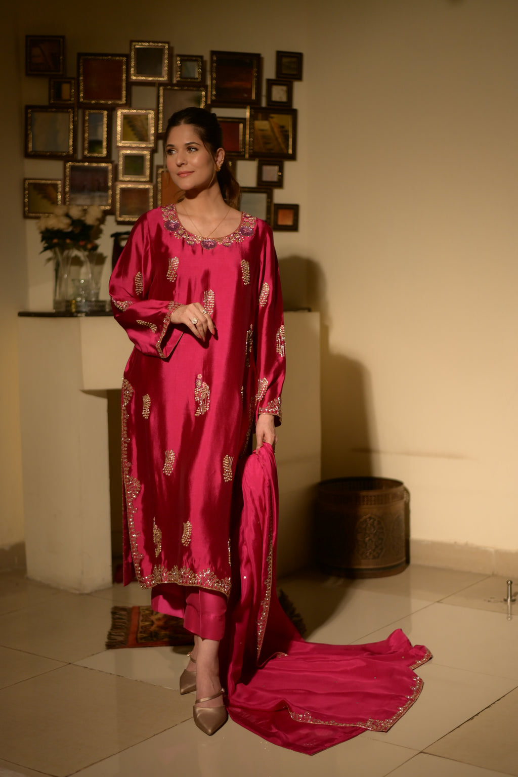 Ruby Radiance Silk Ensembl