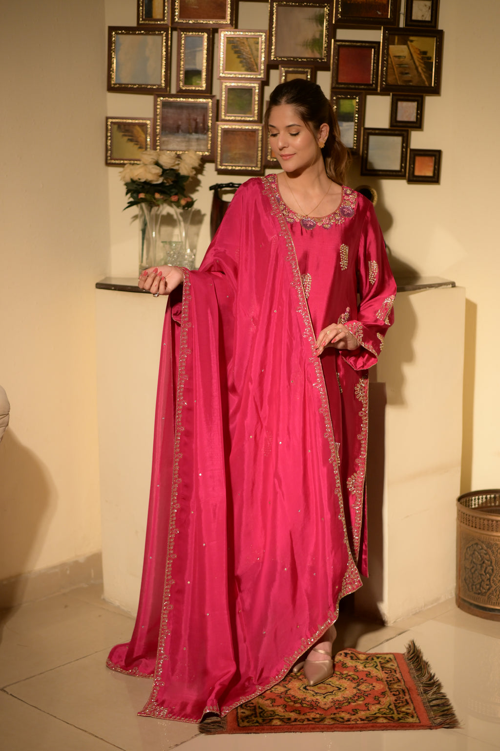 Ruby Radiance Silk Ensembl