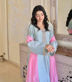 Kinza – Embroidered Pastel Luxe Suit
