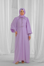 Lilac Handcrafted Abaya