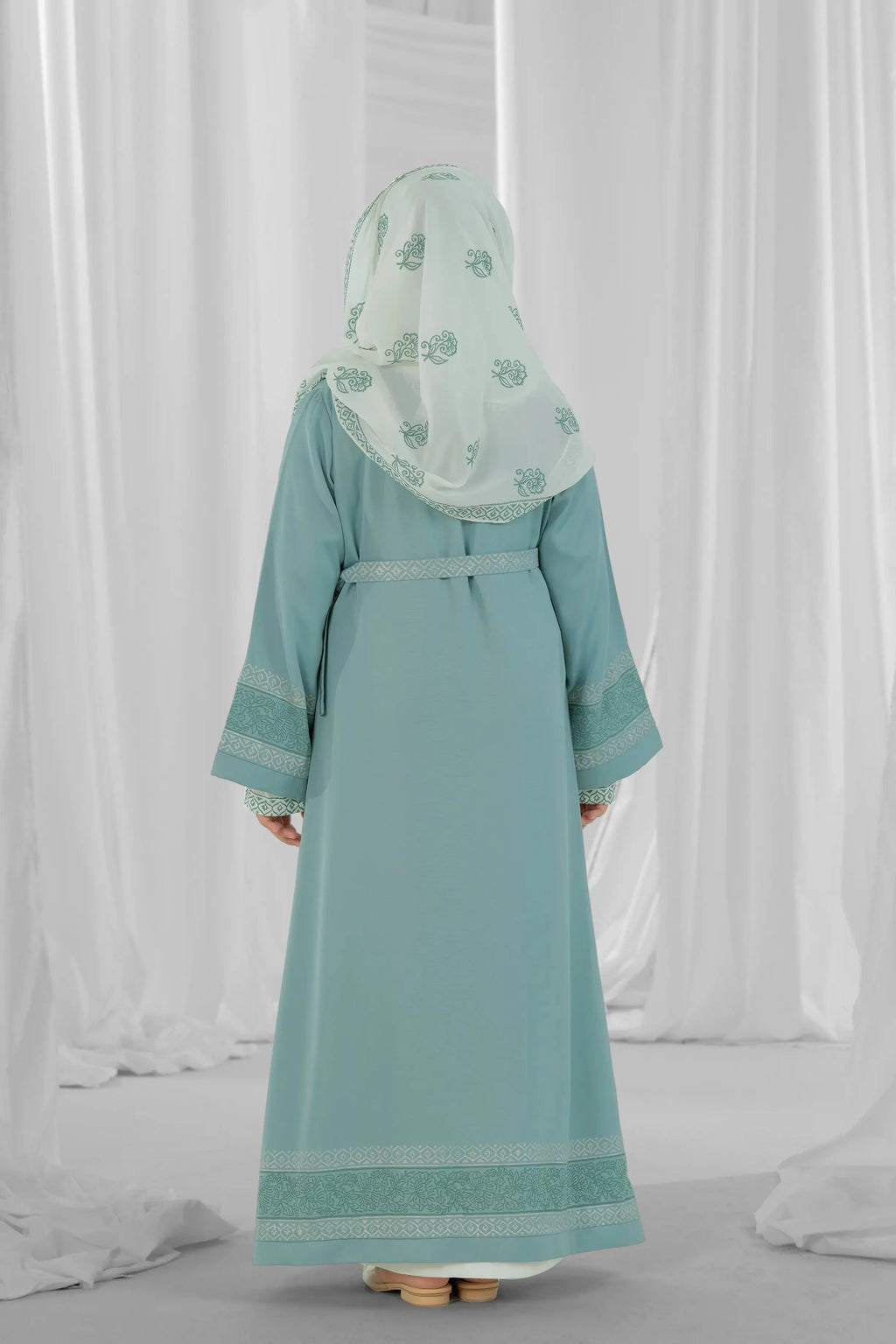 mint-green-and-white-block-print-kid-abaya-style-2