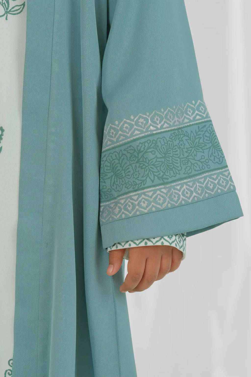 mint-green-and-white-block-print-kid-abaya-style-7