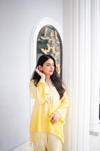 Noor-e-Zeest - Lemon Glow Pearl Tunic Set