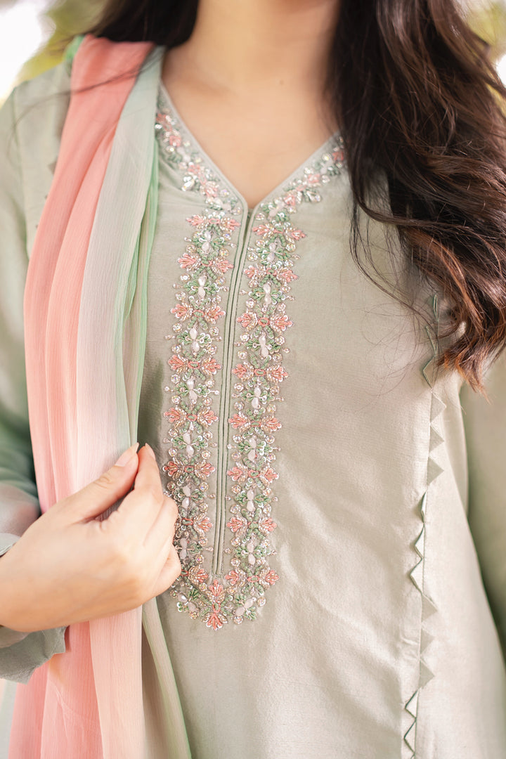 Pastel Serenity - Mint & Pink Suit
