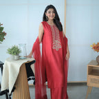 Laalima — Hand-Embroidered Korean Silk Ensemble