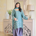 Aqua Luxe Sheesha Silk 3-Piece Suit