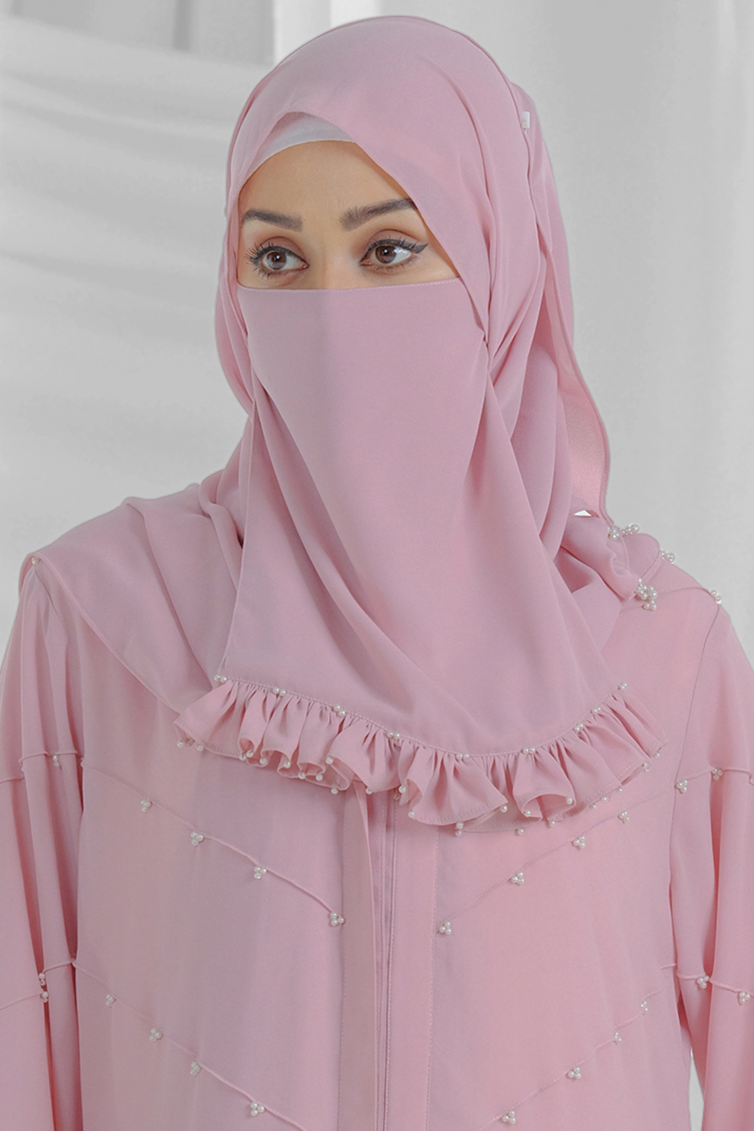 abaya with pearl 4