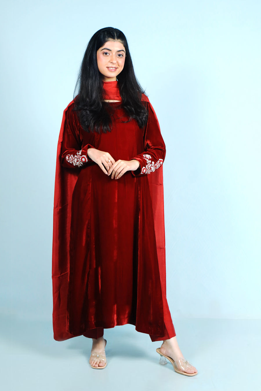 Crimson Royale Outfit velvet suits