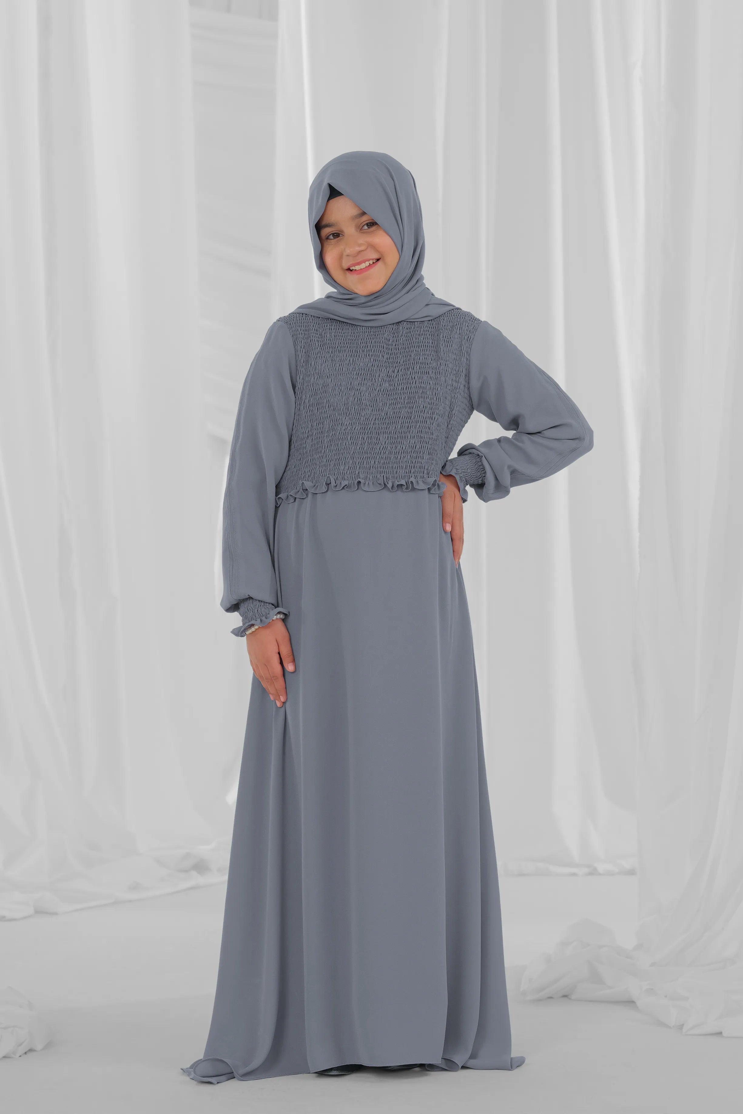 dark grey kid abayas 4
