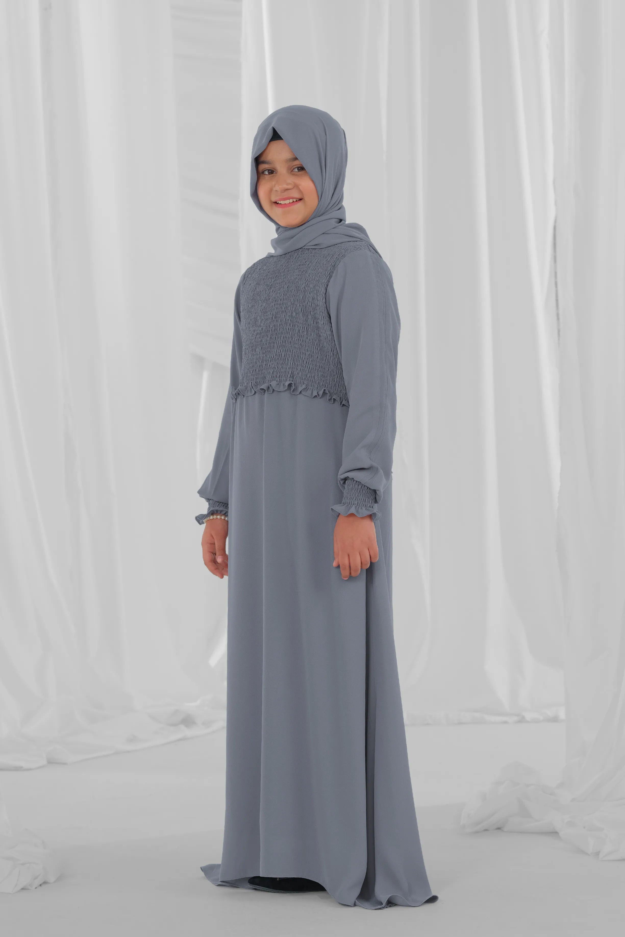 dark grey kid abayas 3