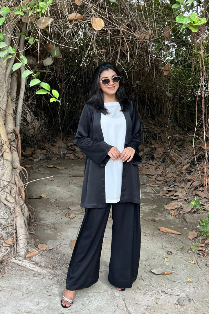 Casual black & white co-ord set