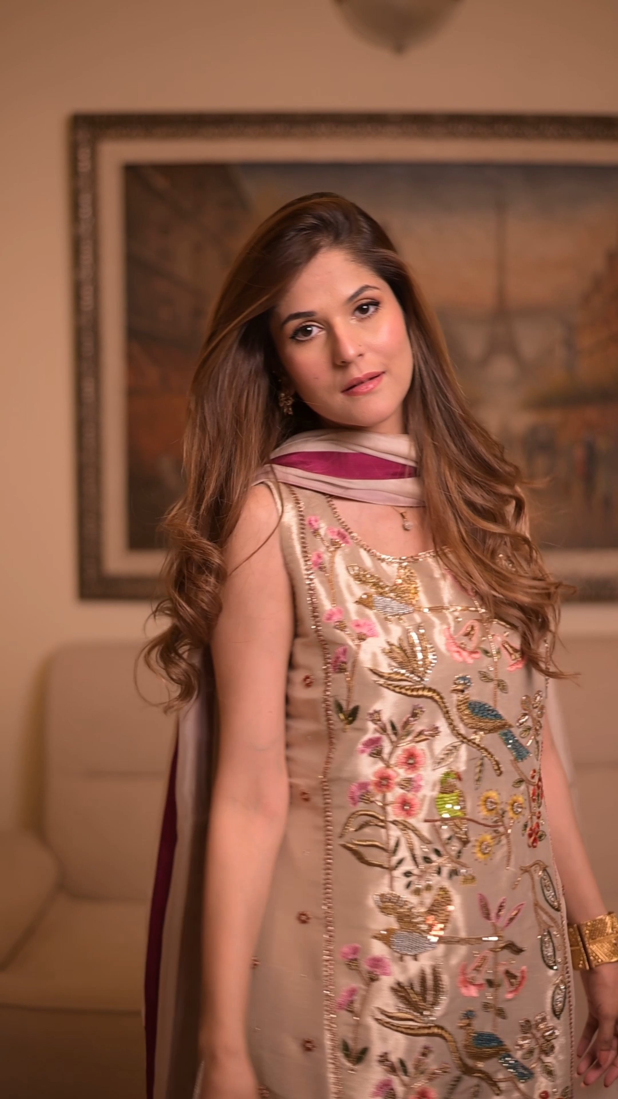 Ivory Bloom – Premium Embroidered 3 Piece Suit