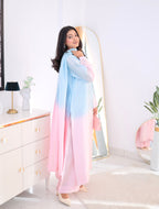 Rosé Skies – Ombre Pastel 3-Piece Suit