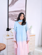 Rosé Skies – Ombre Pastel 3-Piece Suit