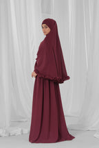 maroon two-piece prayer wear-2