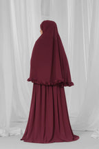 maroon two-piece prayer wear-3