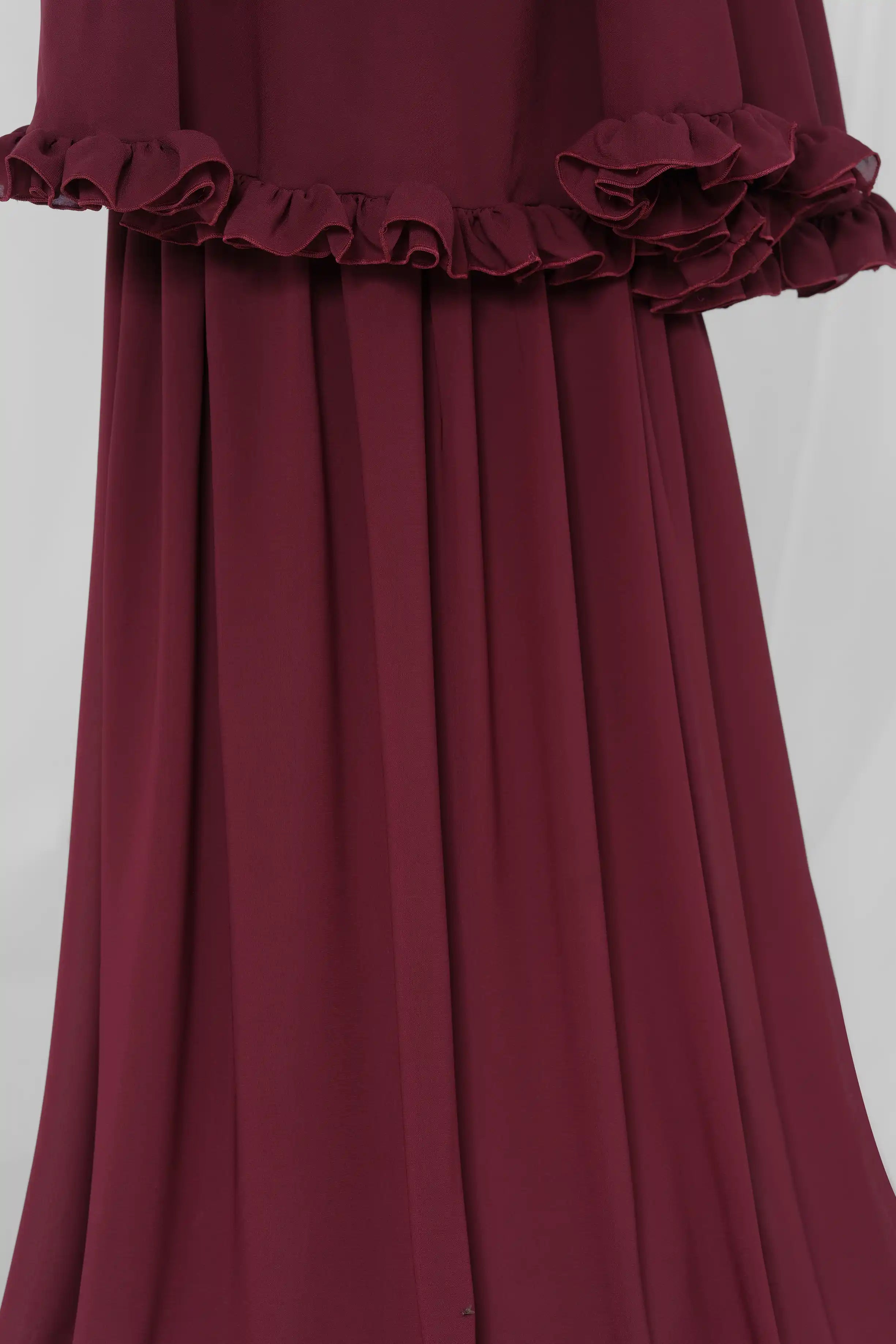 maroon two-piece prayer wear-4