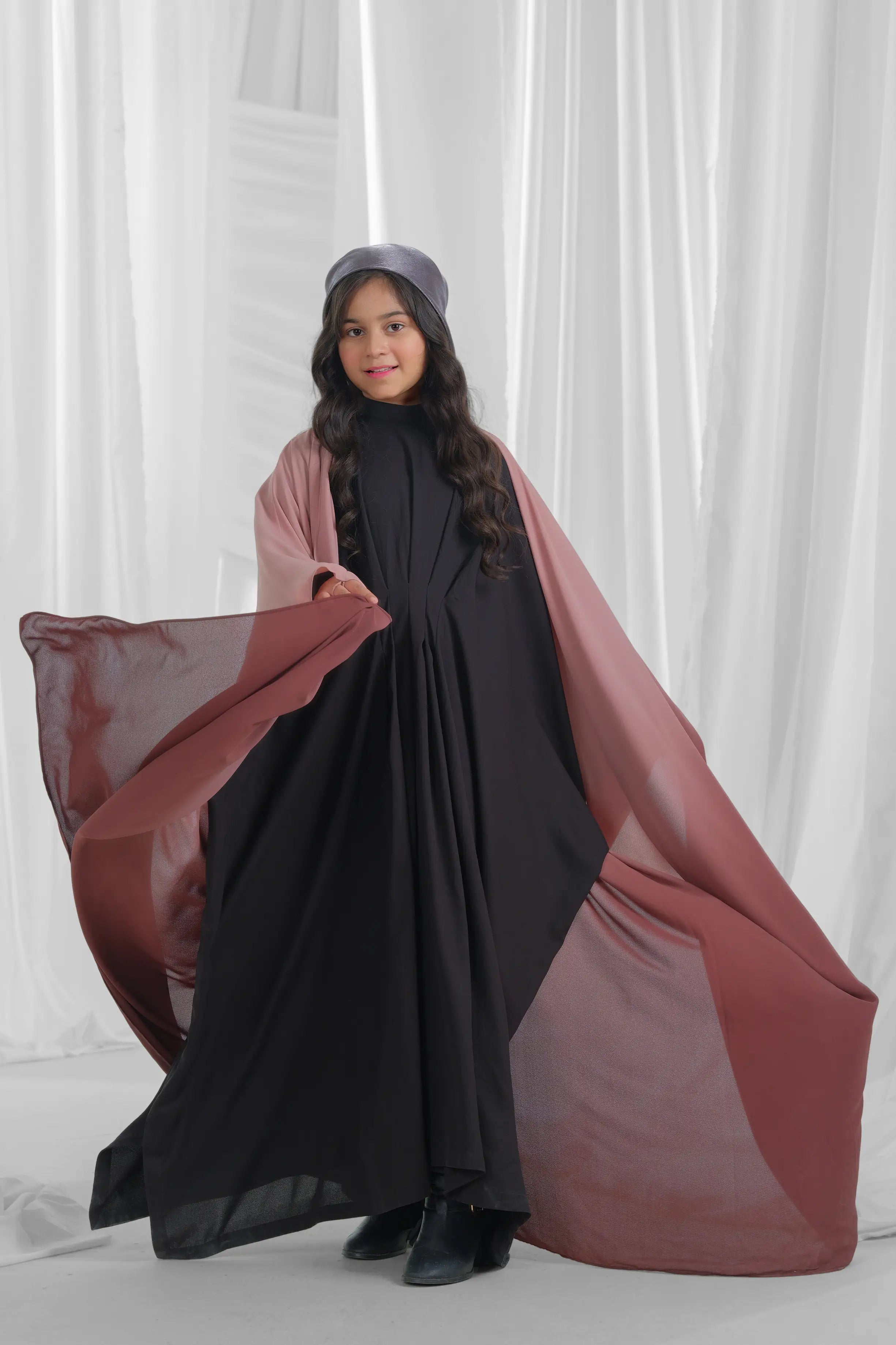 stylish open abaya for kid 4