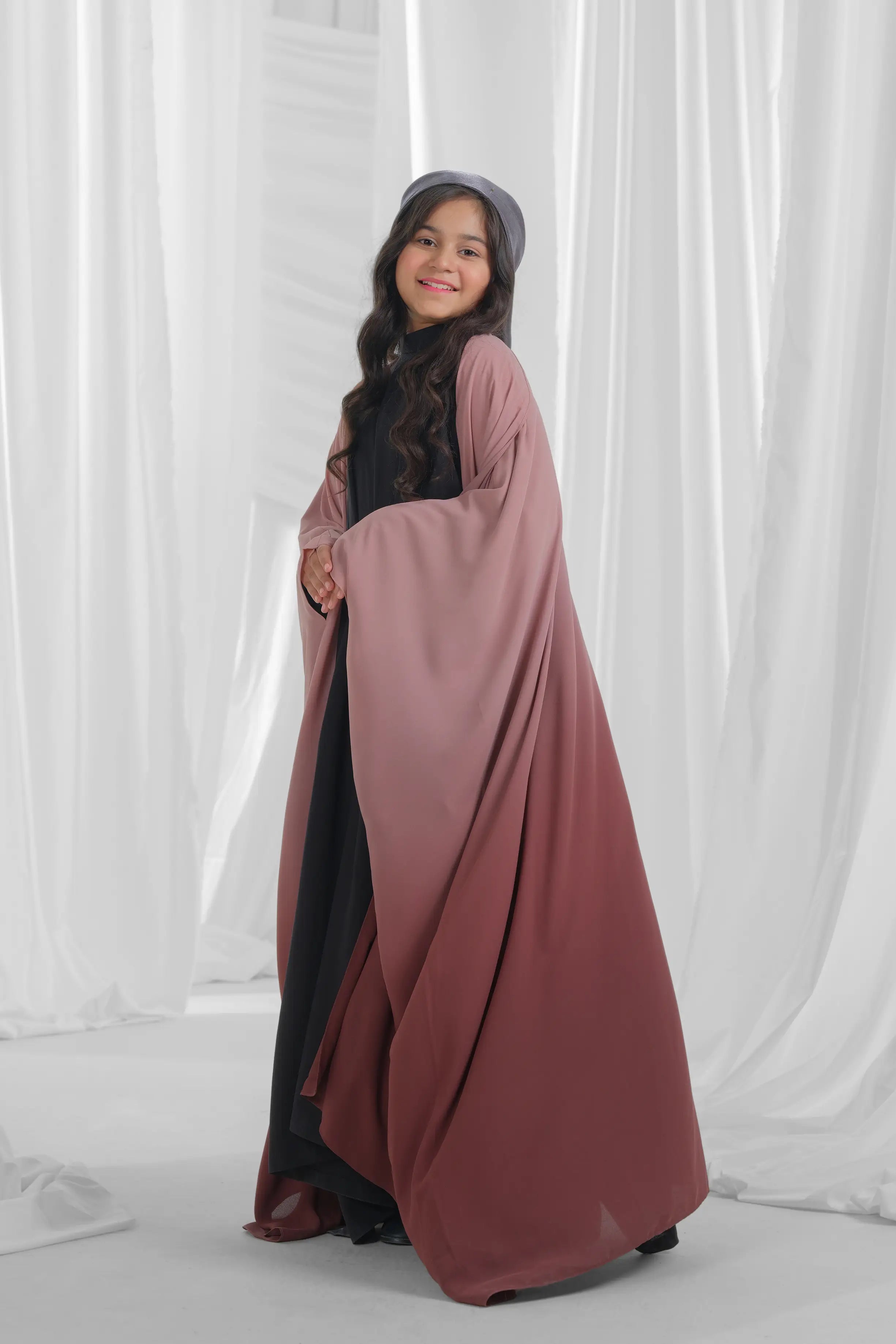 stylish open abaya for kid 3