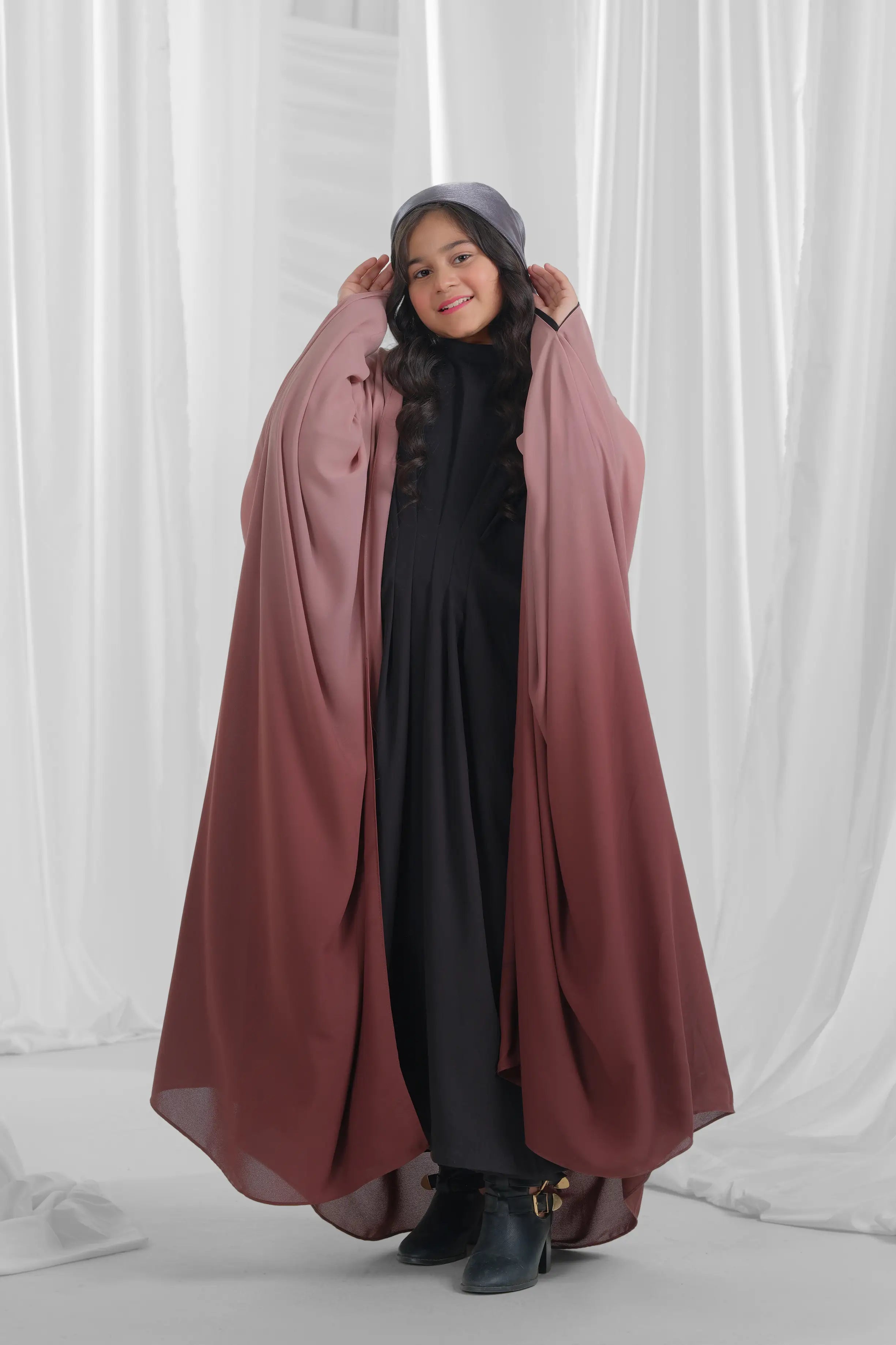 stylish open abaya for kid 1
