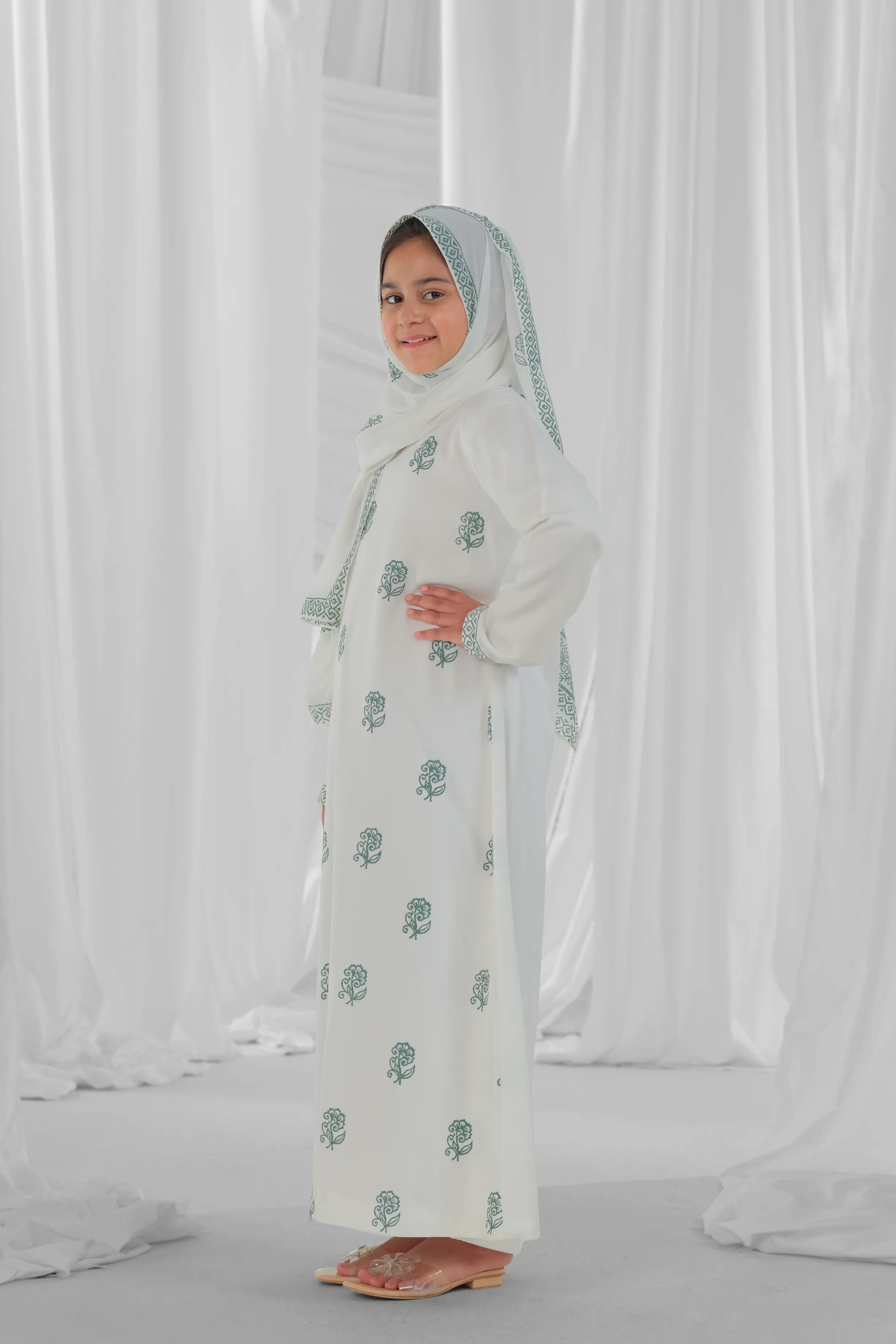 mint-green-and-white-block-print-kid-abaya-style-6