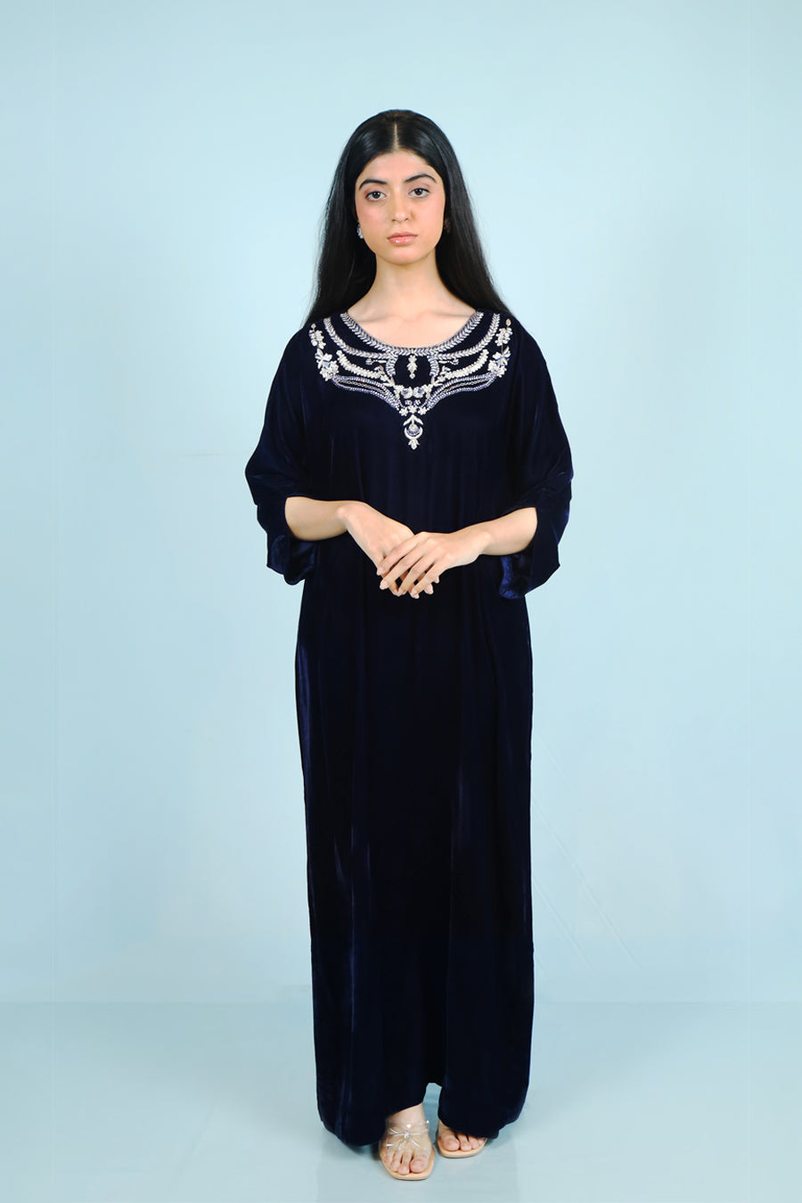 Midnight Aura Blue Kaftan
