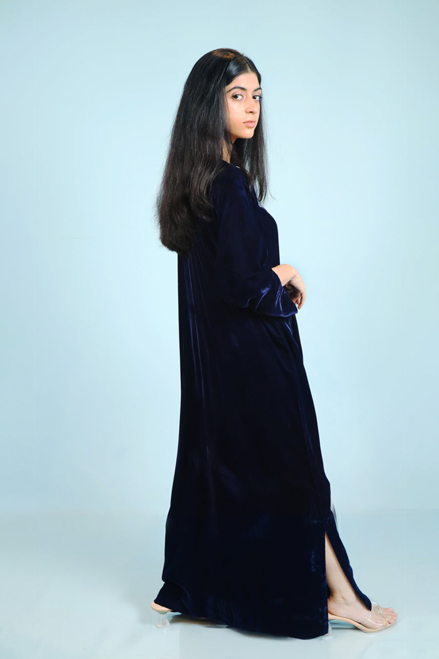 Midnight Aura Blue Kaftan