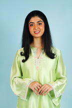 Mint Serenity Embroidered Casual Suit