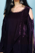 Plum Dusk Layered Kurta