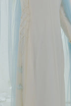 blue and white abaya for kid 6