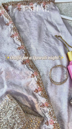 Airah Elegant Metallic Kaftan