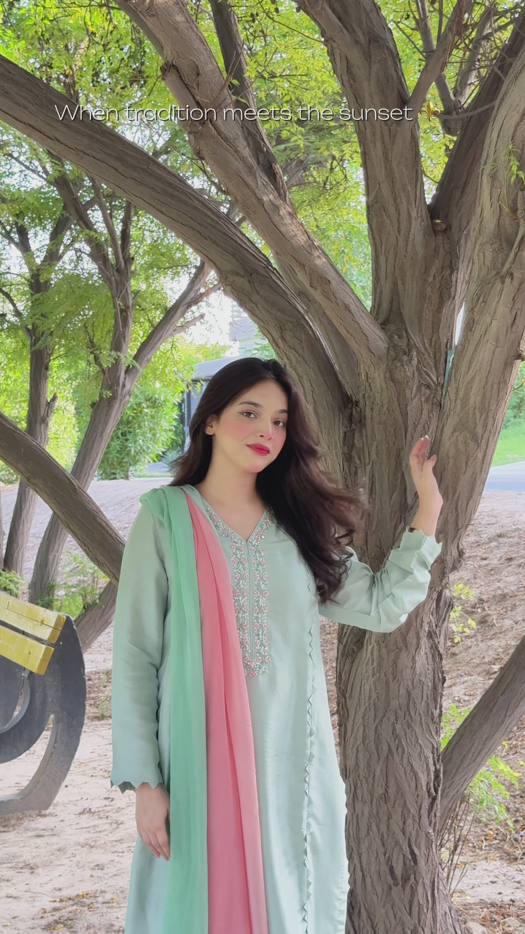 Pastel Serenity - Mint & Pink Suit