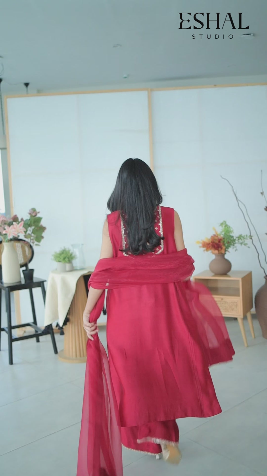 Laalima — Hand-Embroidered Korean Silk Ensemble
