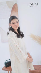 Ivory Chikankari Grace Set