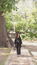 Midnight Grace - Black Sheesha Silk Co-Ord Set