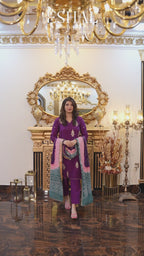 Royal Radiance - Bandhani Inspired Purple Set