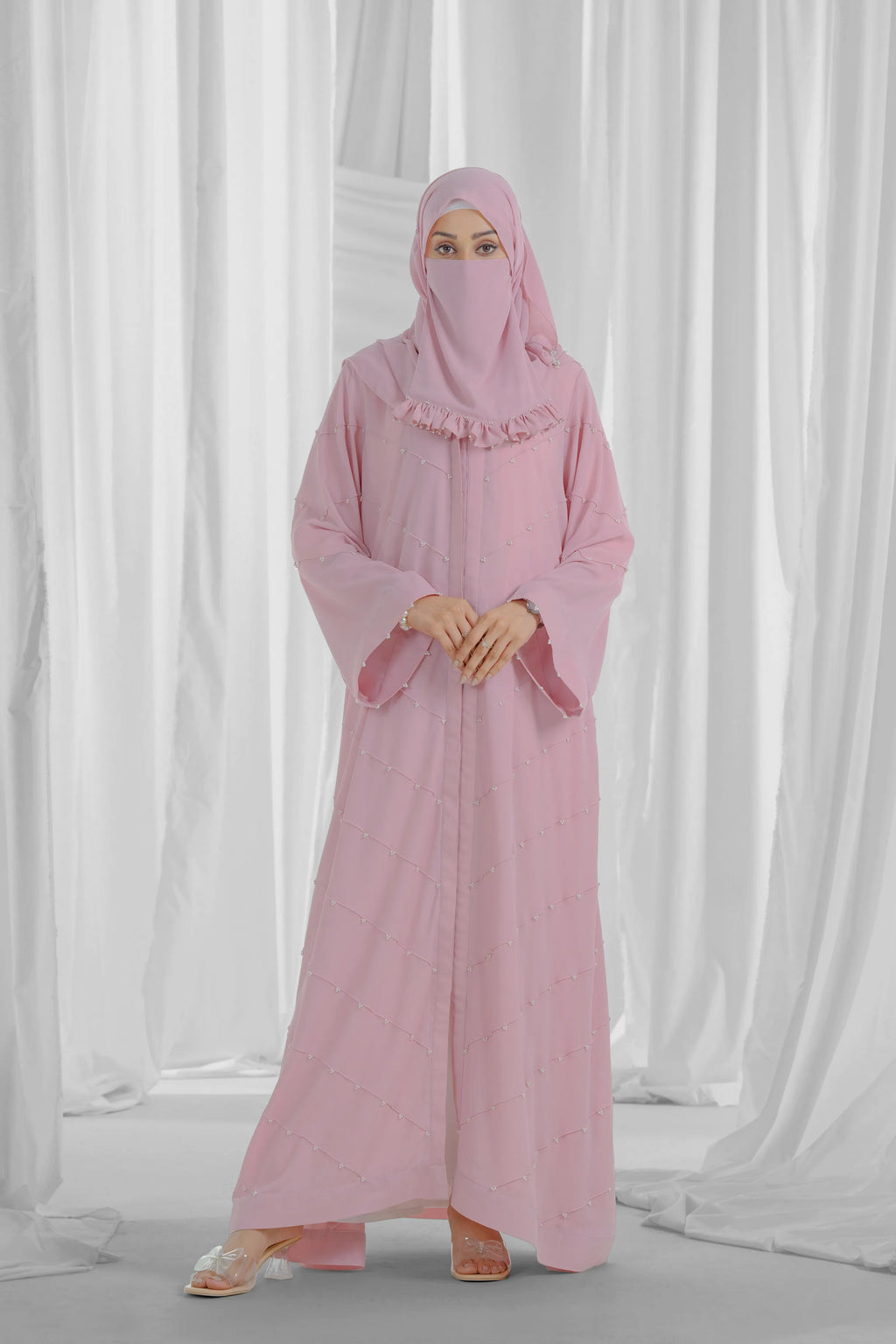 abaya with pearl