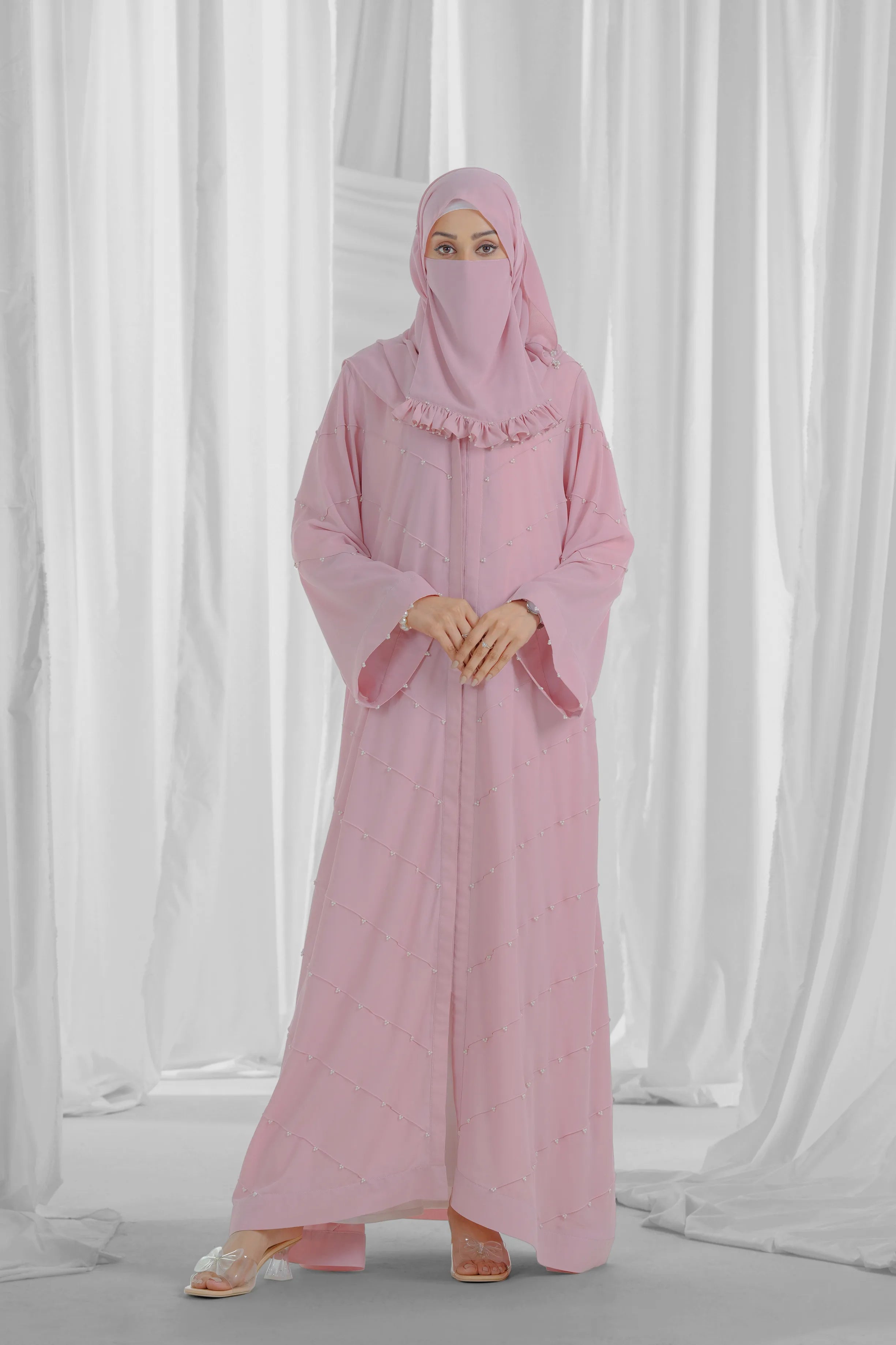 abaya with pearl