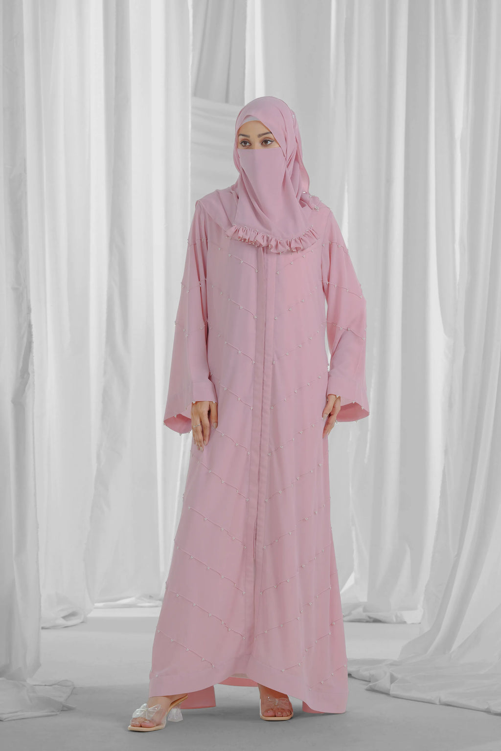 abaya with pearl 3