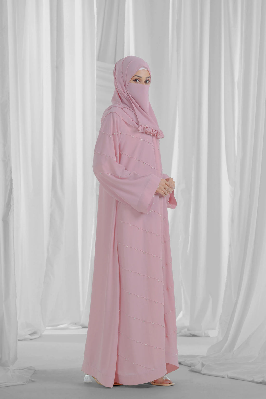 abaya with pearl 2